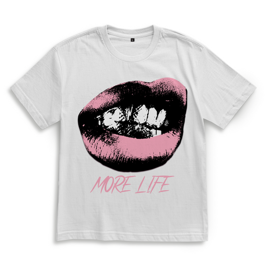 Oversize T-Shirt MORE LIFE LIPS TEE