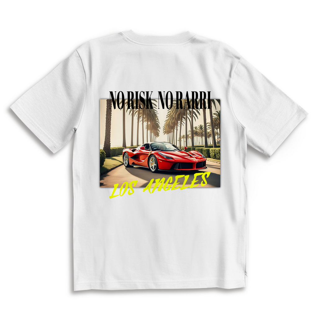 Oversize T-Shirt MORE LIFE NO RISK NO RARRI TEE