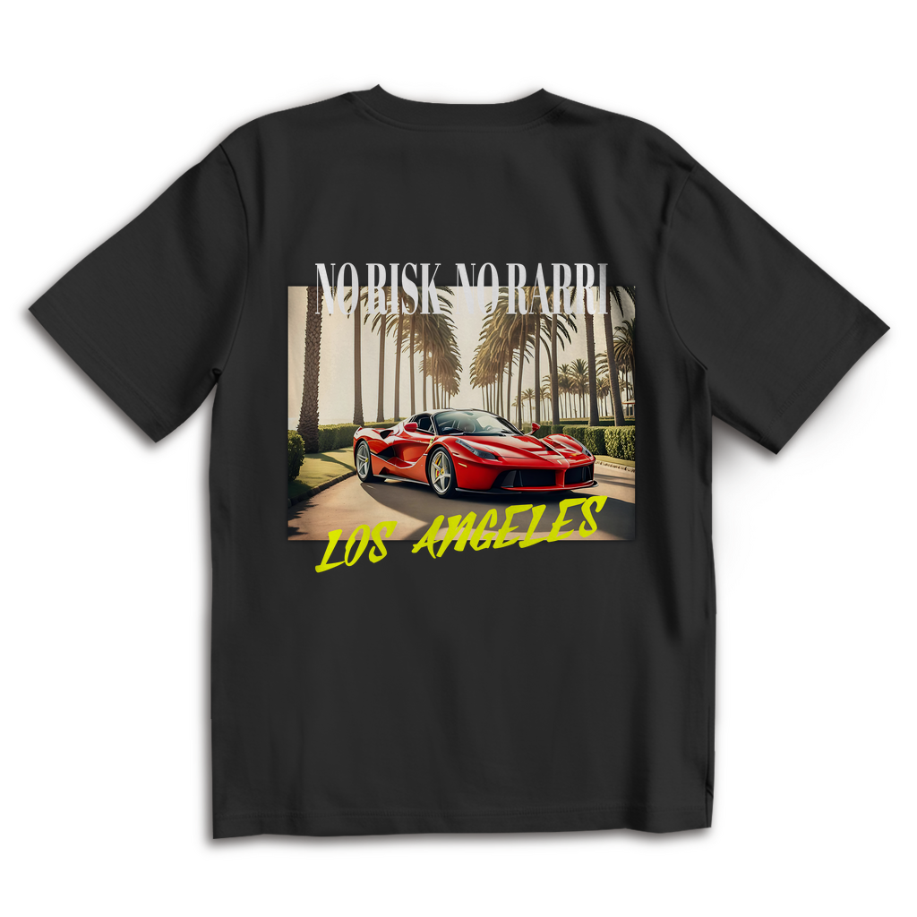 Oversize T-Shirt MORE LIFE NO RISK NO RARRI TEE