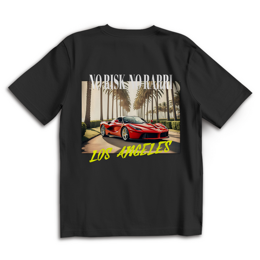 Oversize T-Shirt MORE LIFE NO RISK NO RARRI TEE